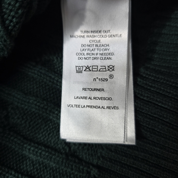 Ralph Lauren Black label Cotton Shawl Collar Sweater buckle size Medium - Picture 10 of 14